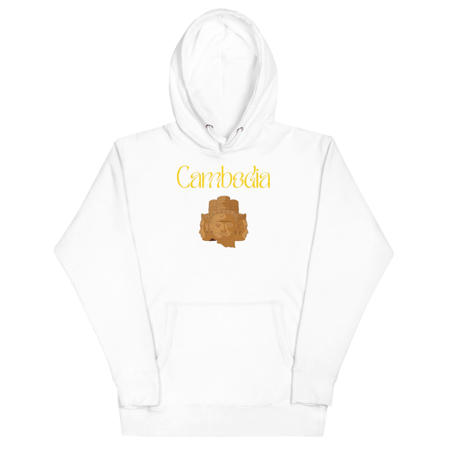 Cambodia Bayon Heritage Hoodie Four Faced Stone Heads | Passport Outfitters by Passport Outfitters