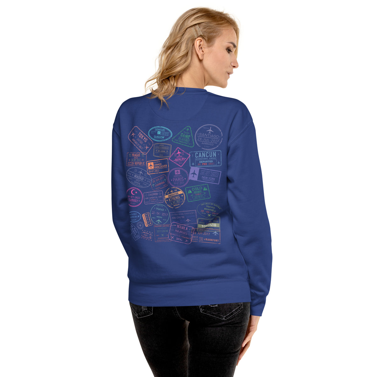 Wear Your Journey | The Passport Stamp Collection Premium Sweatshirt by Passport Outfitters
