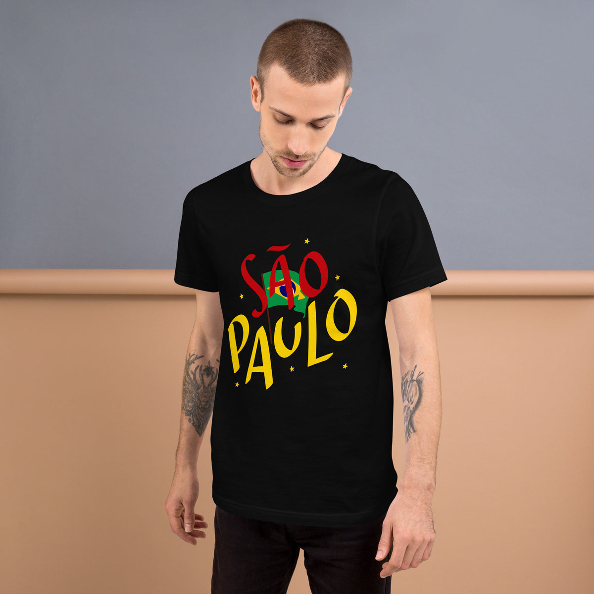 São Paulo Brasil T-Shirt | Brazilian Flag Travel Graphic Tee by Passport Outfitters
