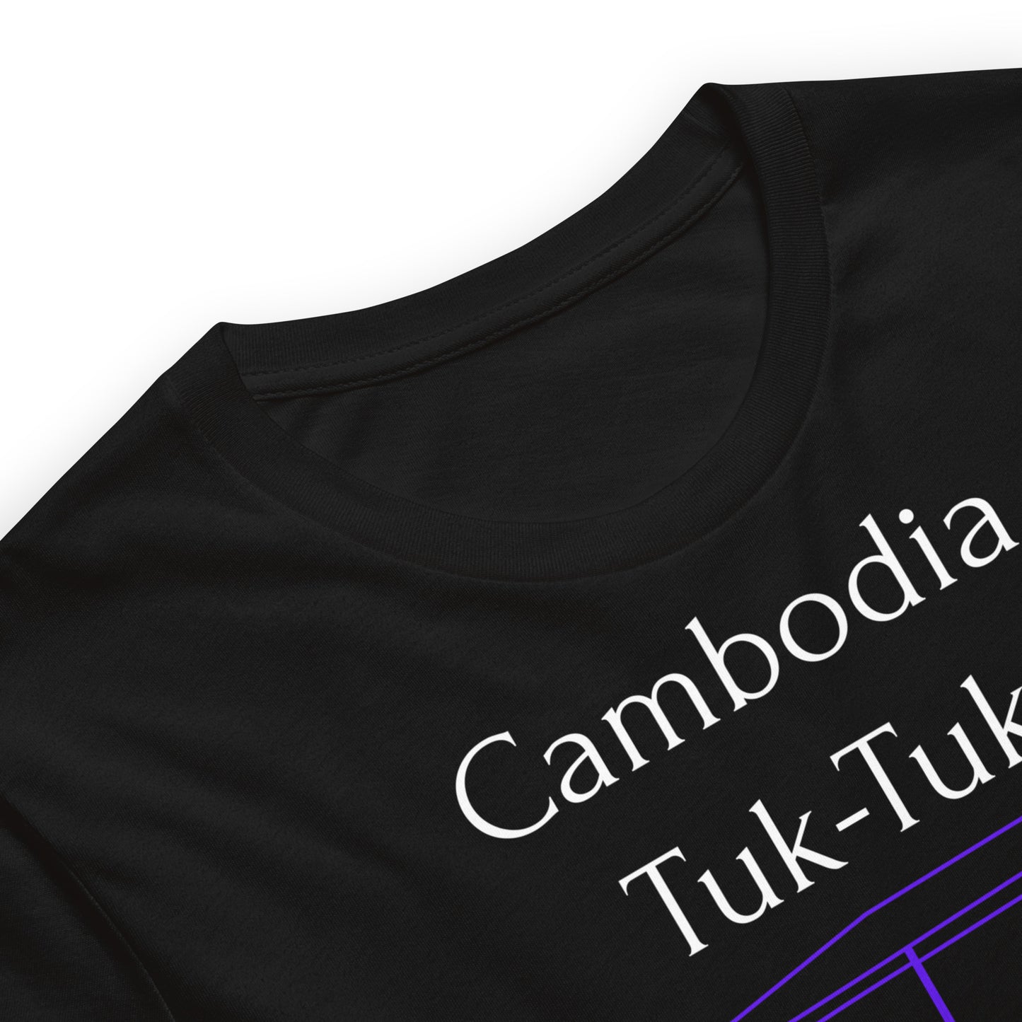 Cambodia Tuk-Tuk Graphic T-Shirt - Imperial Purple by Passport Outfitters