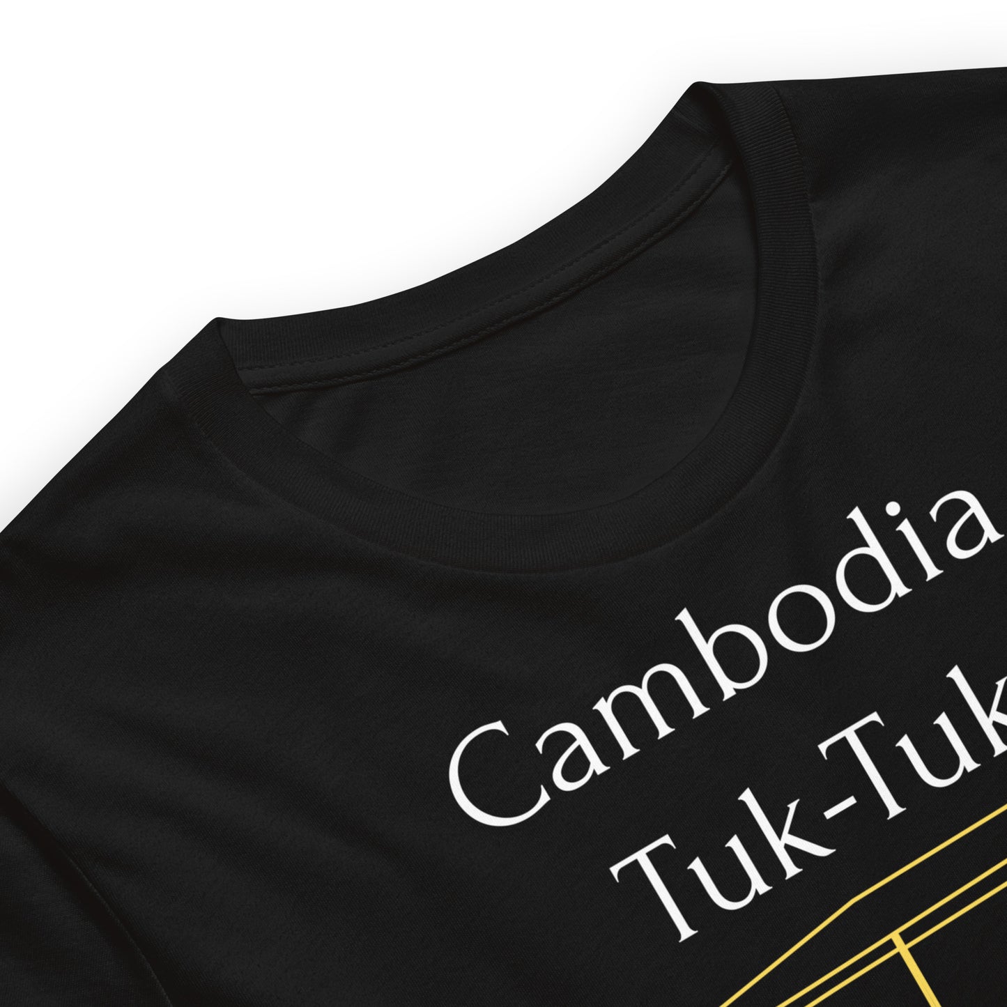 Cambodia Tuk-Tuk Graphic T-Shirt - Solar Yellow by Passport Outfitters