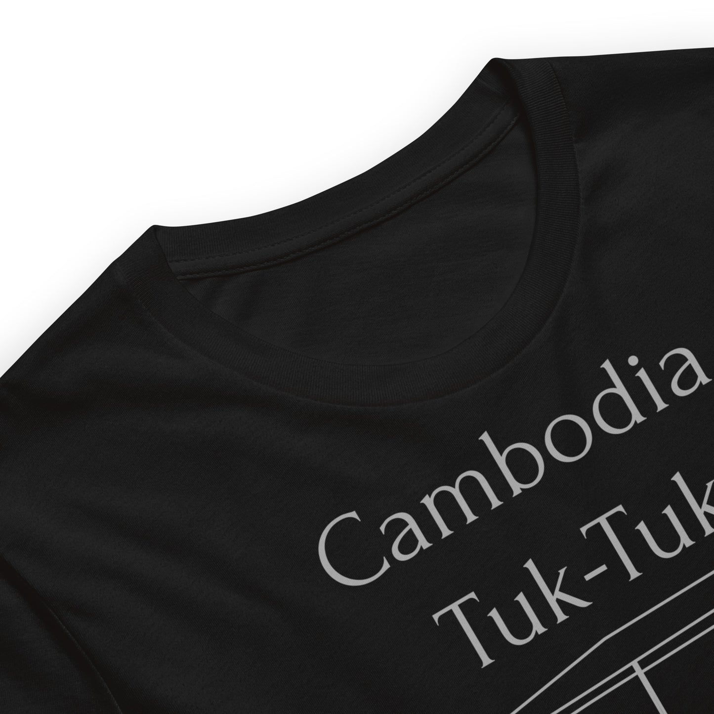 Cambodia Tuk-Tuk Graphic T-Shirt - Slate Grey by Passport Outfitters