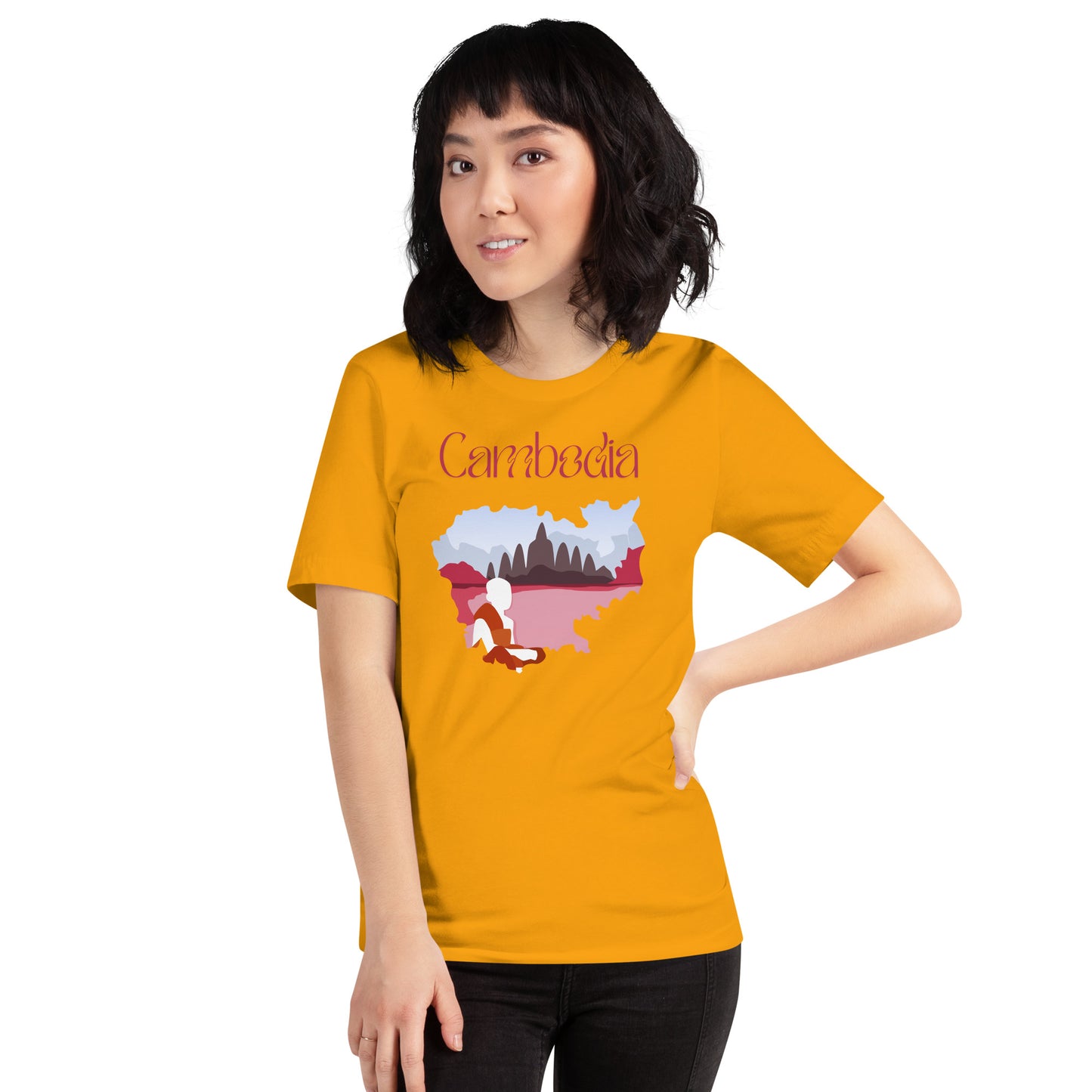 Cambodia Heritage Angkor Wat Graphic T-Shirt | Travel & Culture Tee by Passport Outfitters