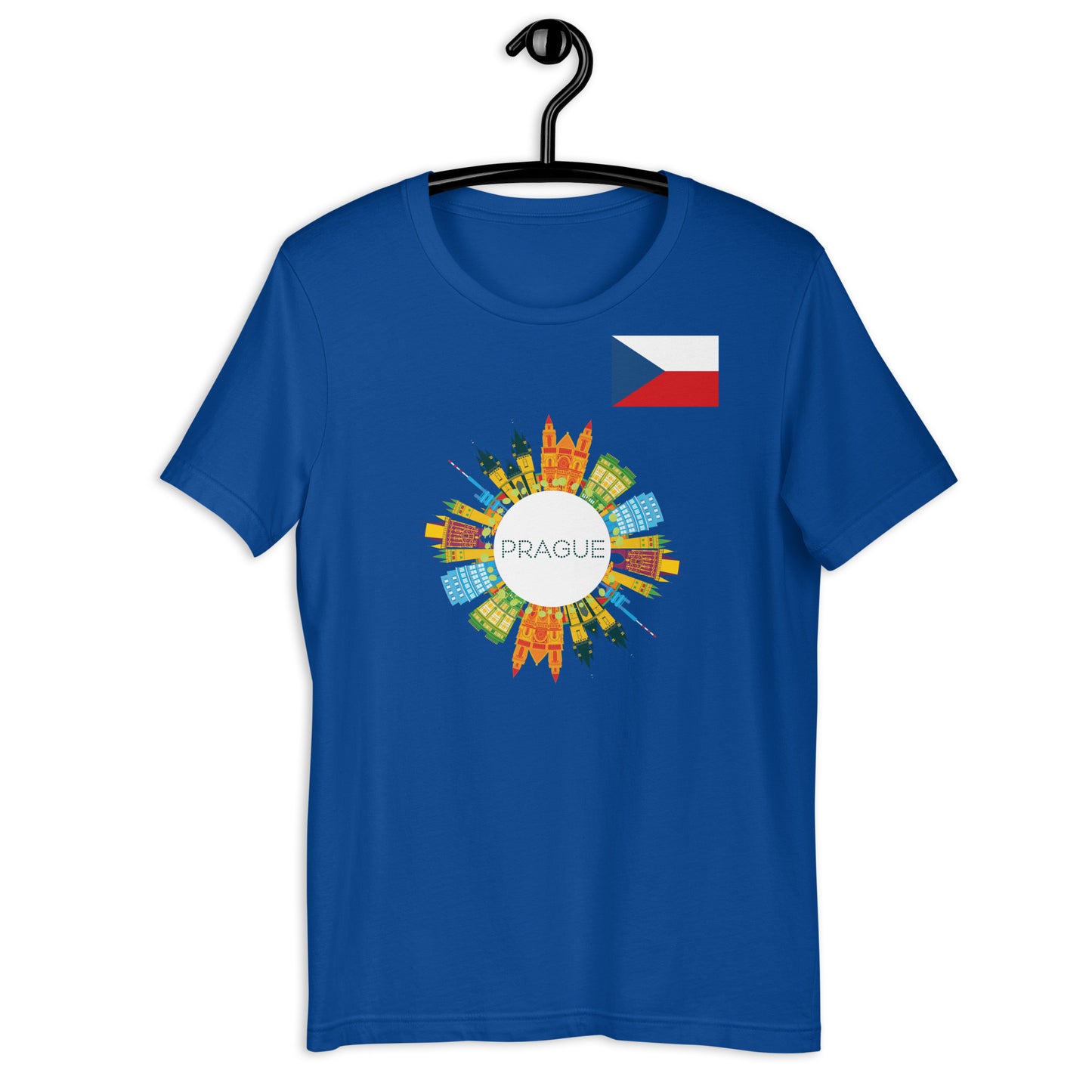 Prague Czech Republic Skyline Graphic T-Shirt | Travel Apparel by Passport Outfitters