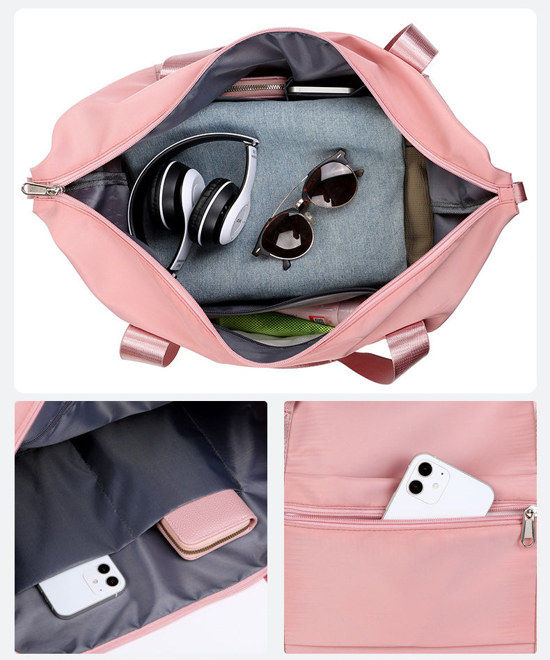 Expandable Travel Duffel Bag – Waterproof Weekender with Shoe Pocket by Passport Outfitters