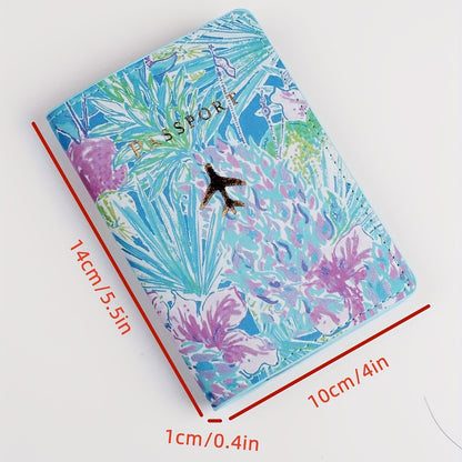 Fashion Floral Travel Passport Holder - Passport Outfitters Apparel 