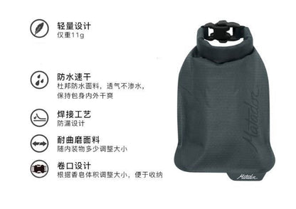 Matador FlatPak Waterproof Soap Bar Case - Black - Passport Outfitters Apparel 