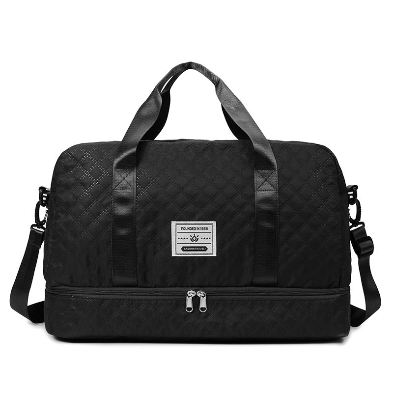 Convertible Crossbody Gym Duffel & Travel Backpack with Wet-Dry Separation by Passport Outfitters