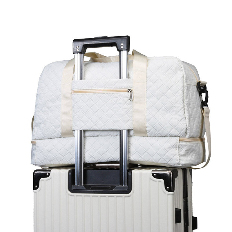 Convertible Crossbody Gym Duffel & Travel Backpack with Wet-Dry Separation by Passport Outfitters