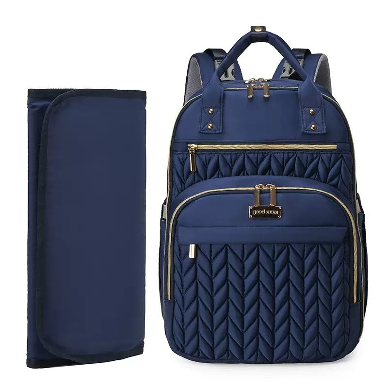 Waterproof Family Travel Diaper Backpack with Foldable Changing Pad by Passport Outfitters