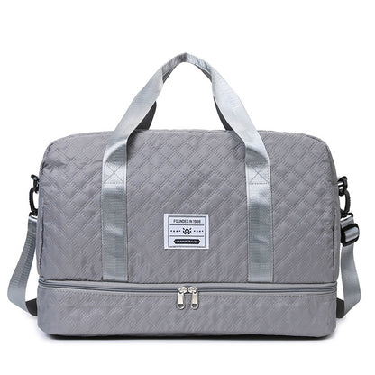 Convertible Crossbody Gym Duffel & Travel Backpack with Wet-Dry Separation by Passport Outfitters