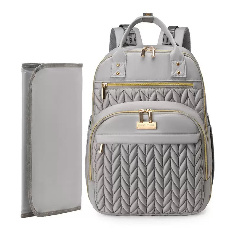 Waterproof Family Travel Diaper Backpack with Foldable Changing Pad by Passport Outfitters