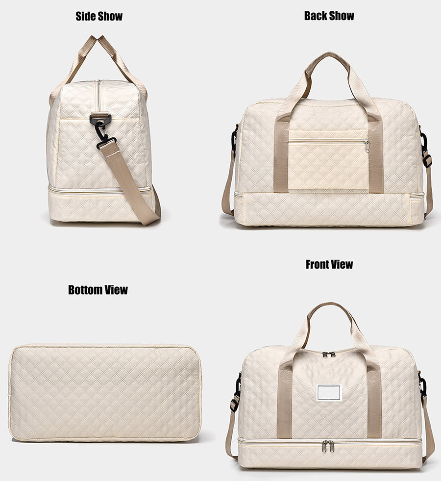 Convertible Crossbody Gym Duffel & Travel Backpack with Wet-Dry Separation by Passport Outfitters