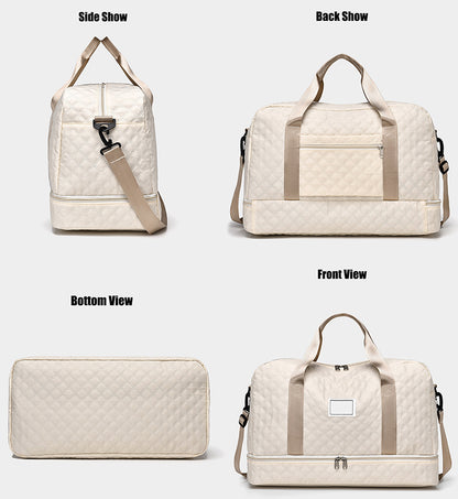 Convertible Crossbody Gym Duffel & Travel Backpack with Wet-Dry Separation by Passport Outfitters