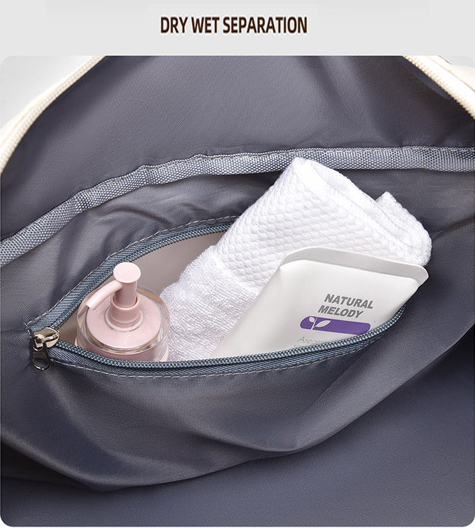 Convertible Crossbody Gym Duffel & Travel Backpack with Wet-Dry Separation by Passport Outfitters
