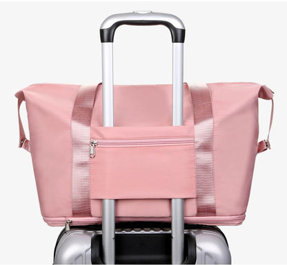 Expandable Travel Duffel Bag – Waterproof Weekender with Shoe Pocket by Passport Outfitters