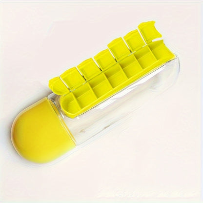20oz Large Capacity Portable Water Bottle with Built-in Pill Box - Passport Outfitters Apparel 