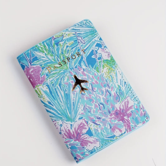 Fashion Floral Travel Passport Holder