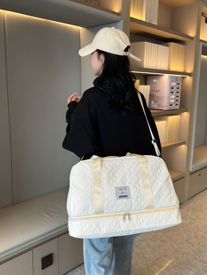 Convertible Crossbody Gym Duffel & Travel Backpack with Wet-Dry Separation by Passport Outfitters