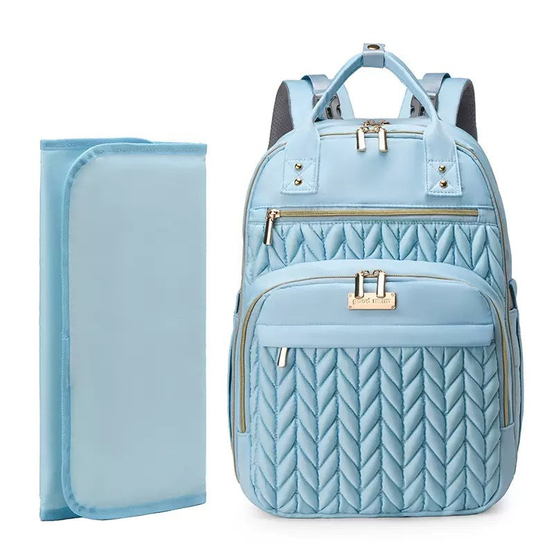 Waterproof Family Travel Diaper Backpack with Foldable Changing Pad by Passport Outfitters