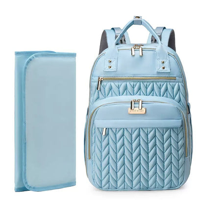 Waterproof Family Travel Diaper Backpack with Foldable Changing Pad by Passport Outfitters