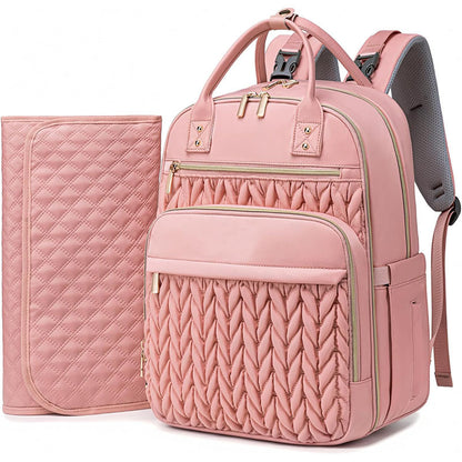 Waterproof Family Travel Diaper Backpack with Foldable Changing Pad by Passport Outfitters
