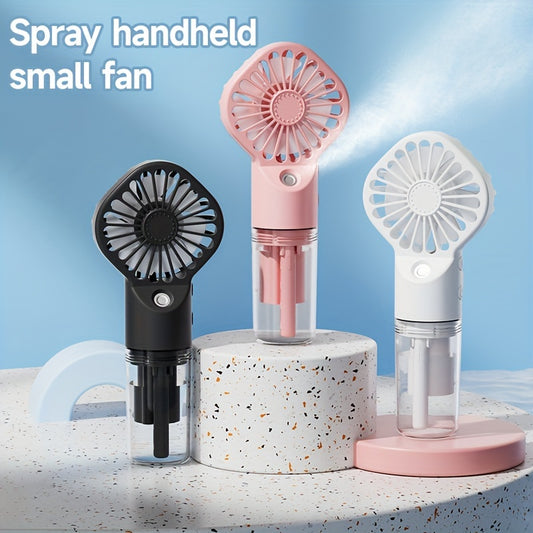 Rapid Cooling Rechargeable Handheld Misting Fan Steamer
