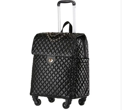 2020 New travel rolling bag for women PU baggage bag Women Wheeled Luggage bag Cabin Trolley Bag on wheels Trolley Suitcase by Passport Outfitters