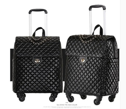 2020 New travel rolling bag for women PU baggage bag Women Wheeled Luggage bag Cabin Trolley Bag on wheels Trolley Suitcase by Passport Outfitters