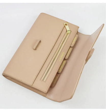 monogrammed saffiano leather travel collection gift travel set kits leather passport holder cover travel tag long travel wallet by Passport Outfitters