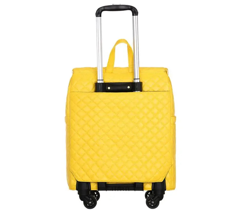 2020 New travel rolling bag for women PU baggage bag Women Wheeled Luggage bag Cabin Trolley Bag on wheels Trolley Suitcase by Passport Outfitters