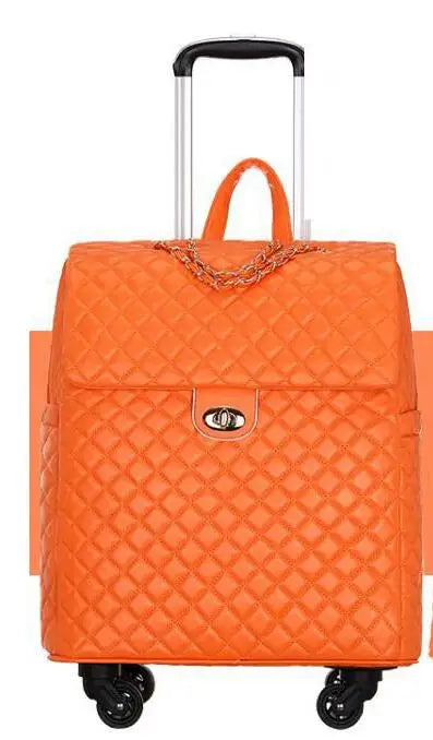2020 New travel rolling bag for women PU baggage bag Women Wheeled Luggage bag Cabin Trolley Bag on wheels Trolley Suitcase by Passport Outfitters