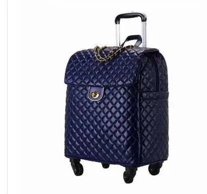 2020 New travel rolling bag for women PU baggage bag Women Wheeled Luggage bag Cabin Trolley Bag on wheels Trolley Suitcase by Passport Outfitters