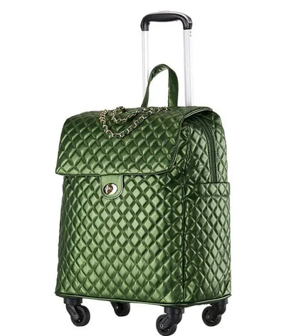 2020 New travel rolling bag for women PU baggage bag Women Wheeled Luggage bag Cabin Trolley Bag on wheels Trolley Suitcase by Passport Outfitters