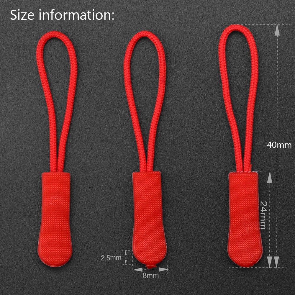 Universal Zipper Pull Replacement Set (10 Pack) by Passport Outfitters