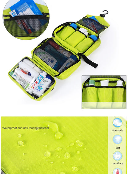New Hanging Toiletry Bag Travel Toiletry Wash Organizer Kit for Men Women Cosmetics Make Up Sturdy Hanging Hook Shower Bags by Passport Outfitters