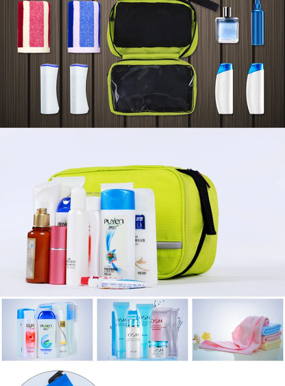 New Hanging Toiletry Bag Travel Toiletry Wash Organizer Kit for Men Women Cosmetics Make Up Sturdy Hanging Hook Shower Bags by Passport Outfitters