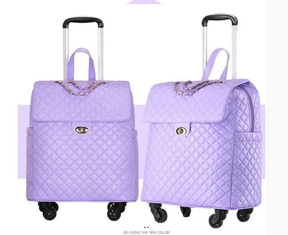 2020 New travel rolling bag for women PU baggage bag Women Wheeled Luggage bag Cabin Trolley Bag on wheels Trolley Suitcase by Passport Outfitters