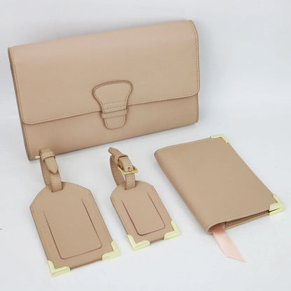 monogrammed saffiano leather travel collection gift travel set kits leather passport holder cover travel tag long travel wallet by Passport Outfitters