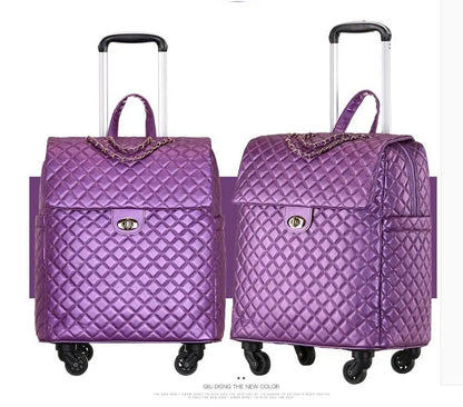 2020 New travel rolling bag for women PU baggage bag Women Wheeled Luggage bag Cabin Trolley Bag on wheels Trolley Suitcase by Passport Outfitters