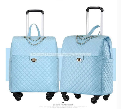 2020 New travel rolling bag for women PU baggage bag Women Wheeled Luggage bag Cabin Trolley Bag on wheels Trolley Suitcase by Passport Outfitters