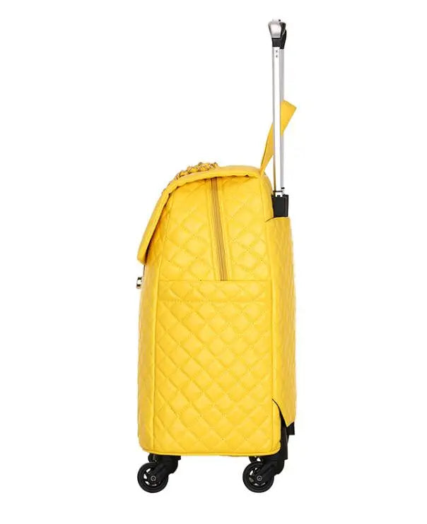 2020 New travel rolling bag for women PU baggage bag Women Wheeled Luggage bag Cabin Trolley Bag on wheels Trolley Suitcase by Passport Outfitters