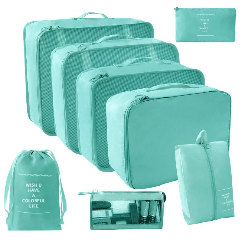 Travel Storage suit Seven-Piece Set of Partition Storage and Arrangement for Home Travel Portable Expansion and Decreposition Travel by Passport Outfitters
