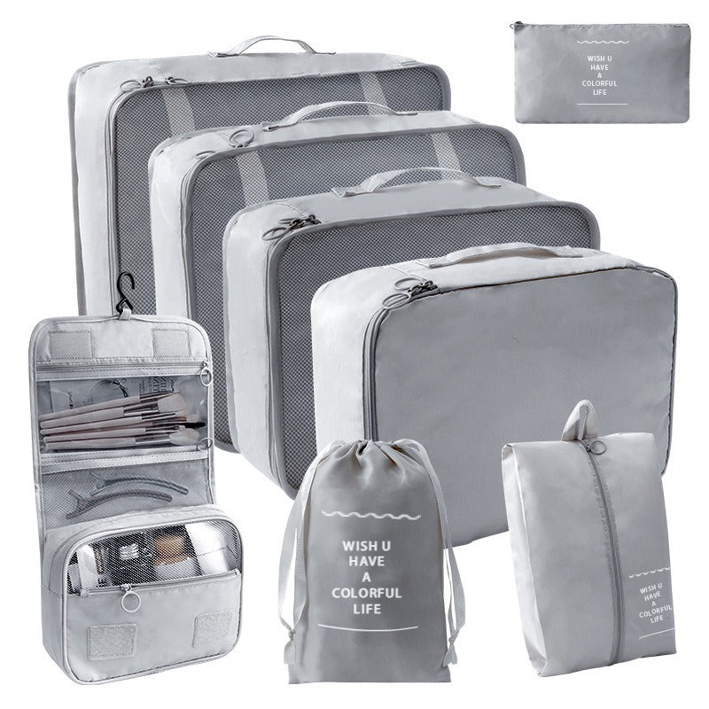 Travel Storage suit Seven-Piece Set of Partition Storage and Arrangement for Home Travel Portable Expansion and Decreposition Travel by Passport Outfitters