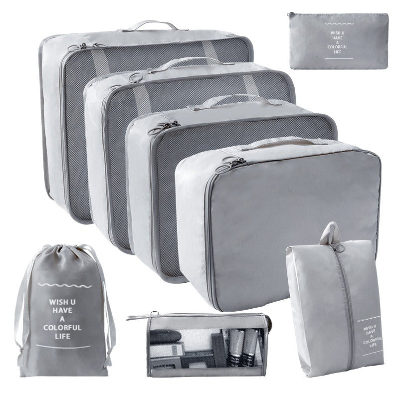Travel Storage suit Seven-Piece Set of Partition Storage and Arrangement for Home Travel Portable Expansion and Decreposition Travel by Passport Outfitters