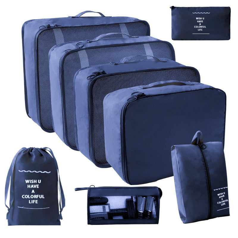 Travel Storage suit Seven-Piece Set of Partition Storage and Arrangement for Home Travel Portable Expansion and Decreposition Travel by Passport Outfitters