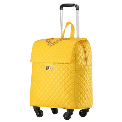 2020 New travel rolling bag for women PU baggage bag Women Wheeled Luggage bag Cabin Trolley Bag on wheels Trolley Suitcase by Passport Outfitters
