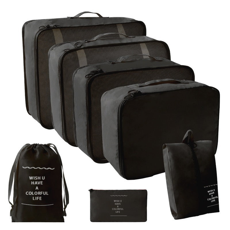 Travel Storage suit Seven-Piece Set of Partition Storage and Arrangement for Home Travel Portable Expansion and Decreposition Travel by Passport Outfitters