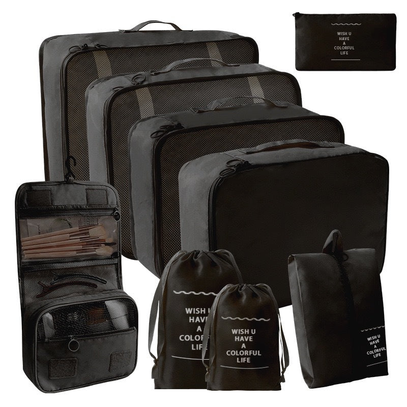 Travel Storage suit Seven-Piece Set of Partition Storage and Arrangement for Home Travel Portable Expansion and Decreposition Travel by Passport Outfitters