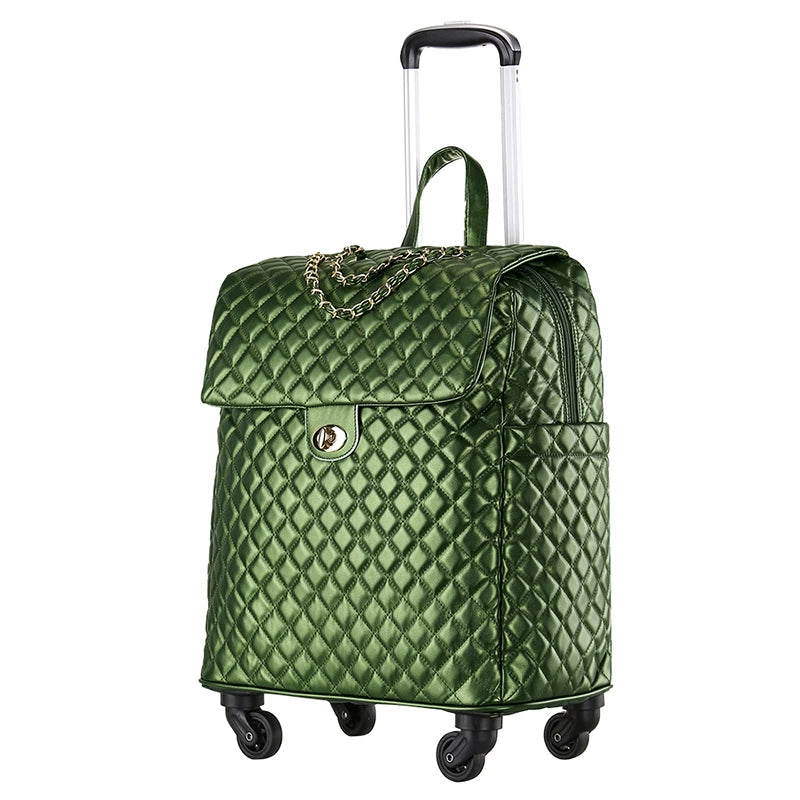2020 New travel rolling bag for women PU baggage bag Women Wheeled Luggage bag Cabin Trolley Bag on wheels Trolley Suitcase by Passport Outfitters
